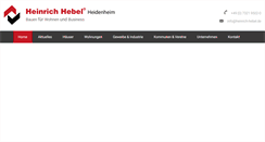 Desktop Screenshot of heinrich-hebel.de